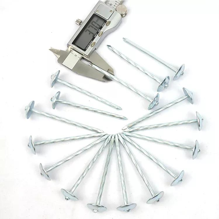 Twist Umbrella Roofing Nails /Roofing Nails with Washer2" 2.5" 3" 9g