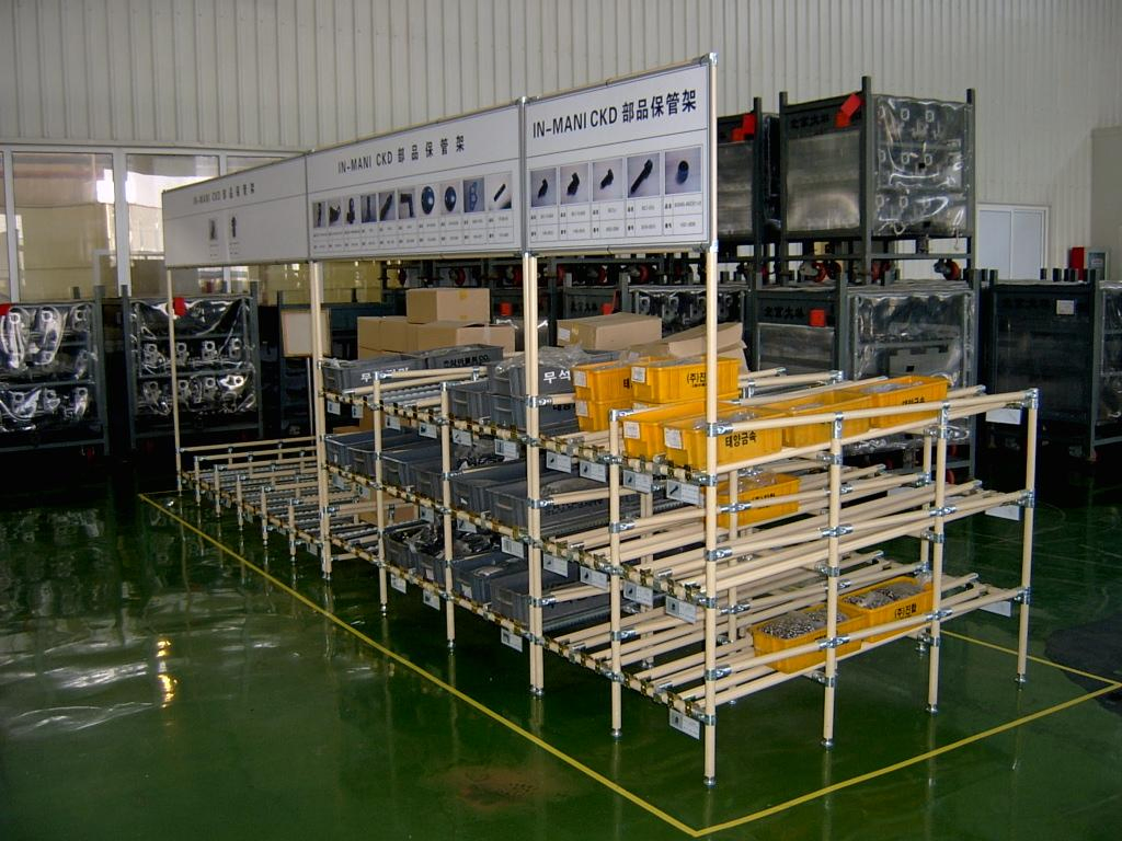 ABS Coated Slide Pipe/ Lean Pipe/Pipe and Joint System for Racking System