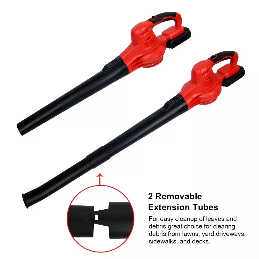 Electric Cordless Manual Li-ion Battery Power Leaf Blower Lightweight Portable Rechargeable Dust Snow Blower