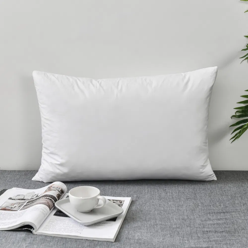 Wholesale 85/15 Goose Feather Pillow Inserts - 380tc Twill Weave Downproof Cover, Reinforced Gusset (MOQ 100PCS)