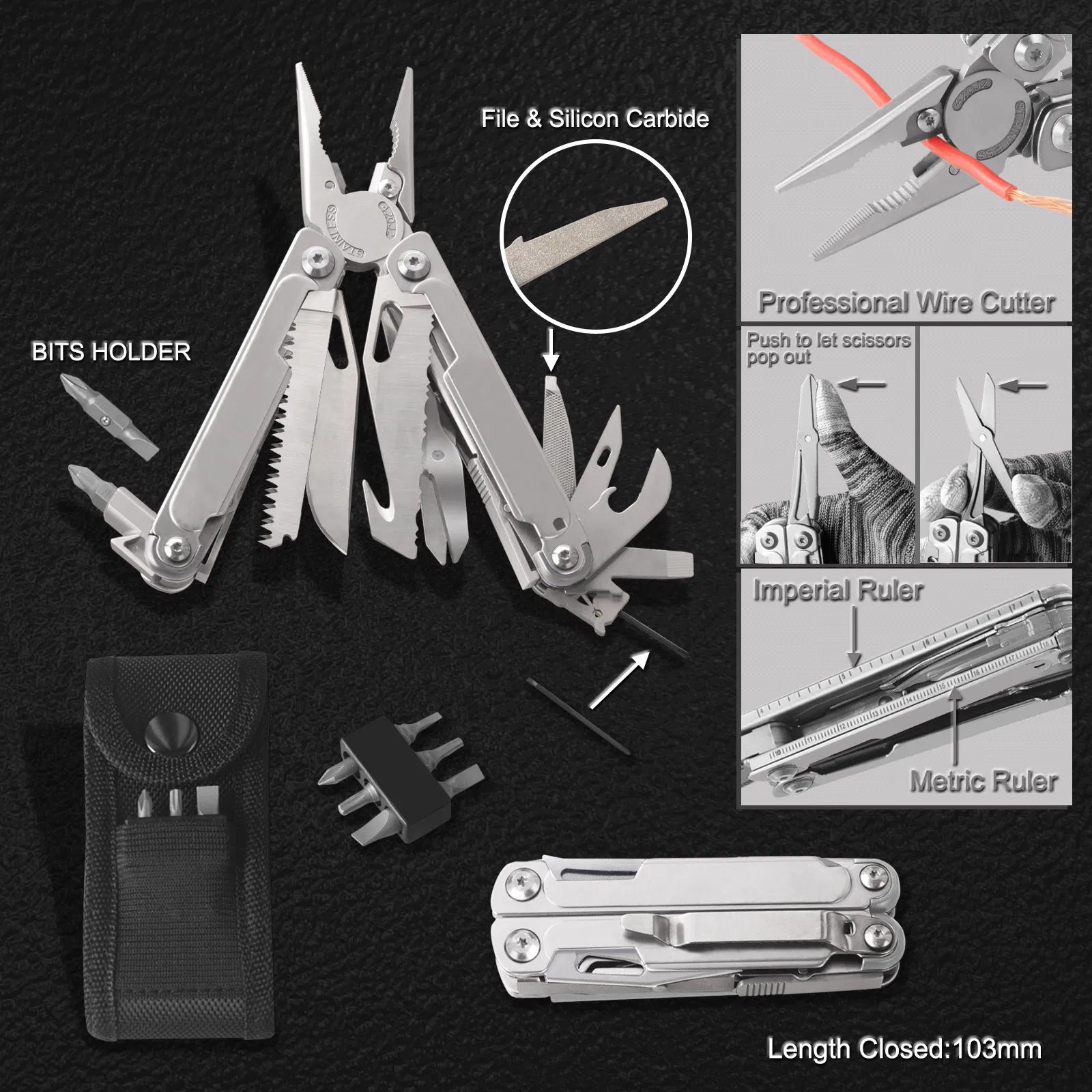 High Quality Multi Pliers Multi Functional Tools (#8589S)