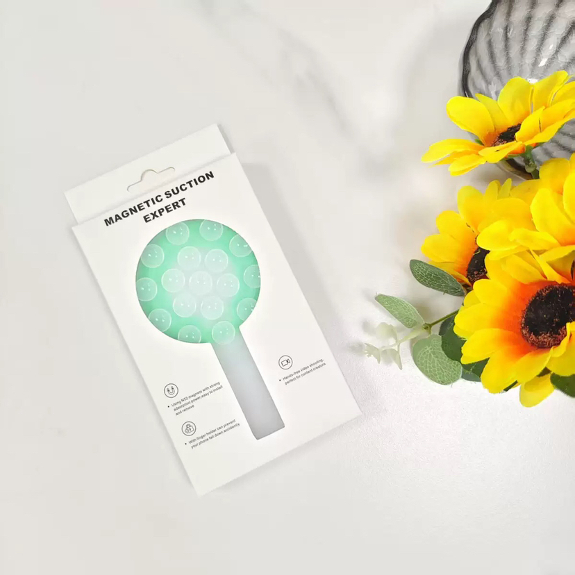 Universal Multi Functional Finger Grip Holder with Magnetic Silicone Suction Holder Anti-Slip Adhesive Silicone Suction Cup