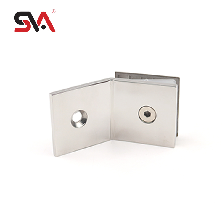 Modern 135 Degree SS304 SS316 Shower Sliding Glass to Wall Clamp
