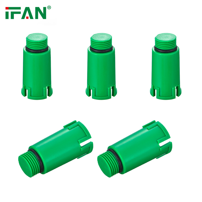 Ifan En 15874 Free Sample PPR Pipe Fitting Plastic Plug PPR Water Pipe Fittings Green PPR Pipe Fittings