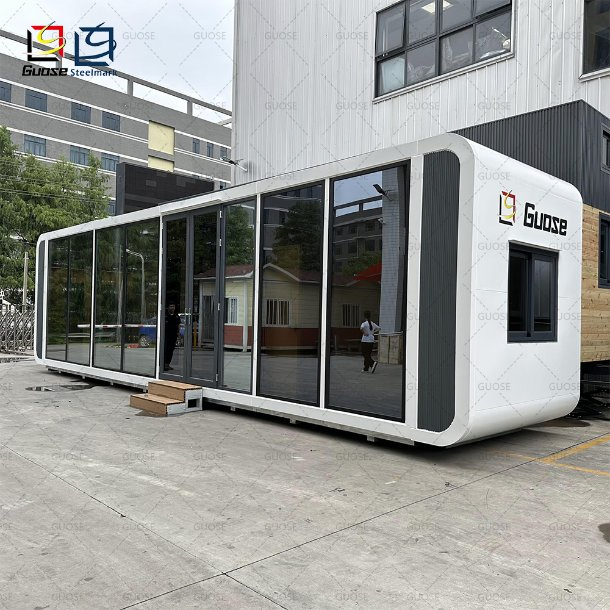 Customizable Container House Apple Cabins Connected Together Two Floors Prefab House