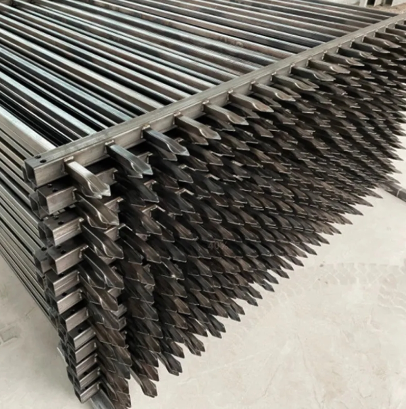 Factory Direct Decorative Wrought Iron Garden Fence Zinc Steel Fence