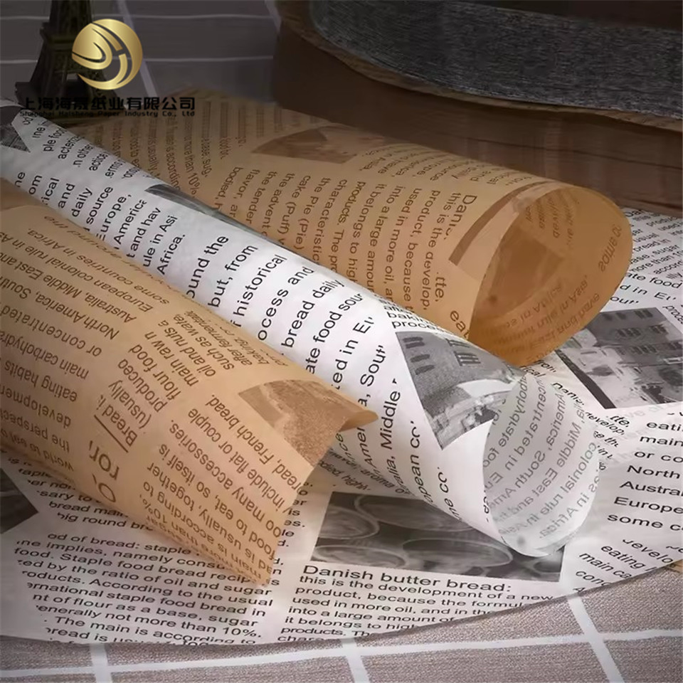 Eco Friendly Recyclable Stable Quality Fast Food Safe Hamburger Wrapping Paper