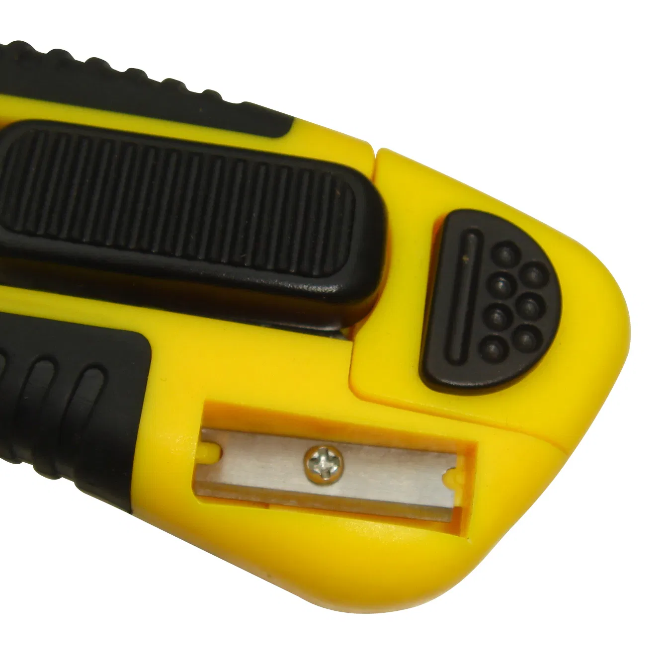 Utility Knife with Pencil Sharper, Steel Lock and Snap-off Holder