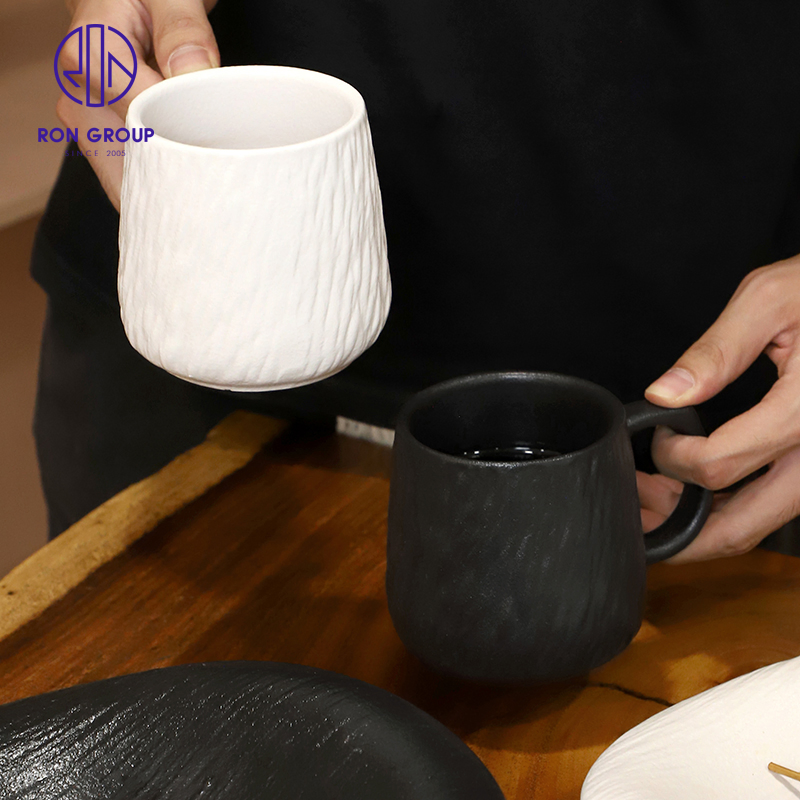 Wholesale Commercial Ceramic Porcelain Cappuccino Milk Tea Coffee Mug&Cup for Coffee Shop Restaurant Drinkware