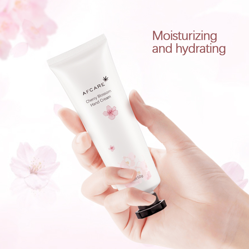 Private Label OEM Mini Natural Organic Whitening Moisturizing Cherry Blossom Hand Cream