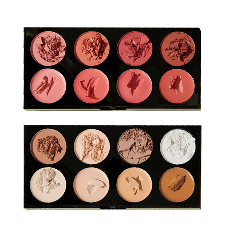 Ditong Organic Vegan High Pigment Pink Blush Contour Cosmetics Palette
