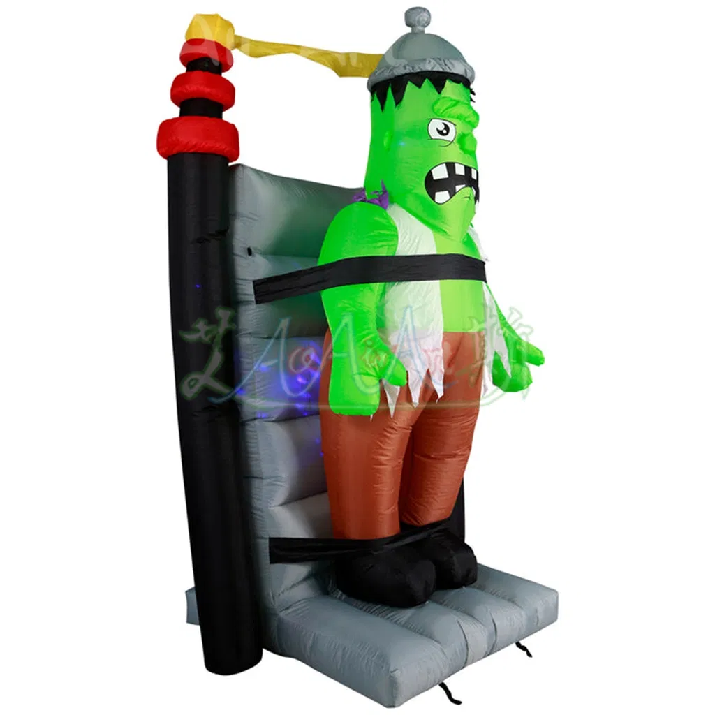 4mh Inflatable Halloween Shocking Shaking Monster with LED Lights and Air Blower for Outdoor Decoration