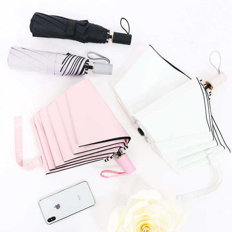 Sublimation Blank Umbrella Folding Sunny Rainy Outdoor