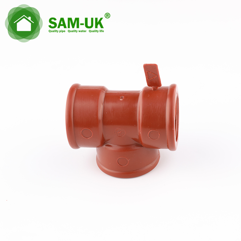 High Pressure Pph Plastic Thread Pipe Fittings Bsp Tee