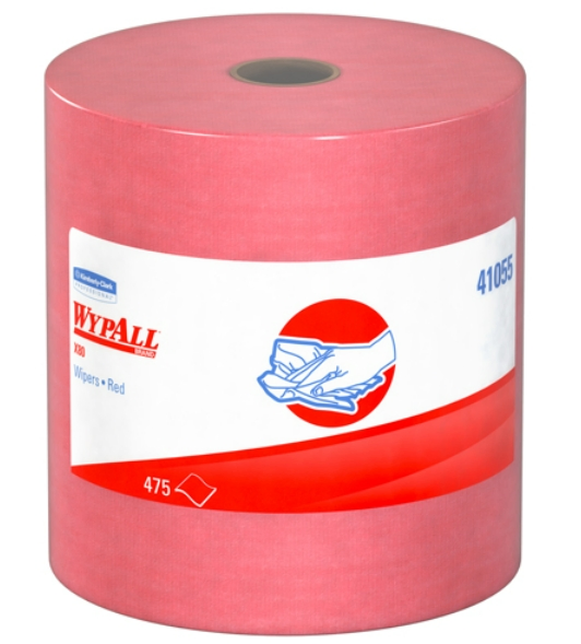 Disposable Dry Cleaning Cloth Heavy Duty Paper Towel Rolls Industry Cleaning Wipes Low Lint Wood Pulp Industrial Hand Crepe 475PCS Roll Wipes for Saudi Arabia