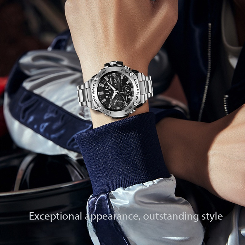 Stainless Green Surface Diameter 40mm Ga2100/Ga110 GM2100 Plastic Hot Selling Unisex for Men & Women Alloy Stainless Steel Band Pointer Chronograph Smart Watch