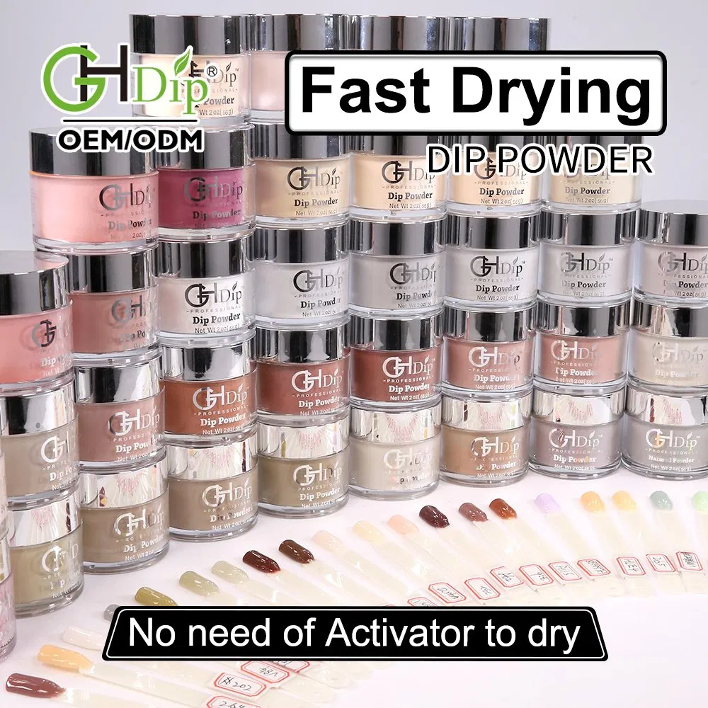 Custom Private Label Fast Drying Acrylic Nail Dipping Powder Colors