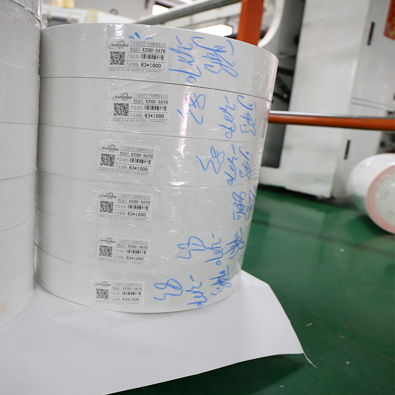 Removable Waterproof Direct Thermal Printing Self Adhesive Material No Residue Label