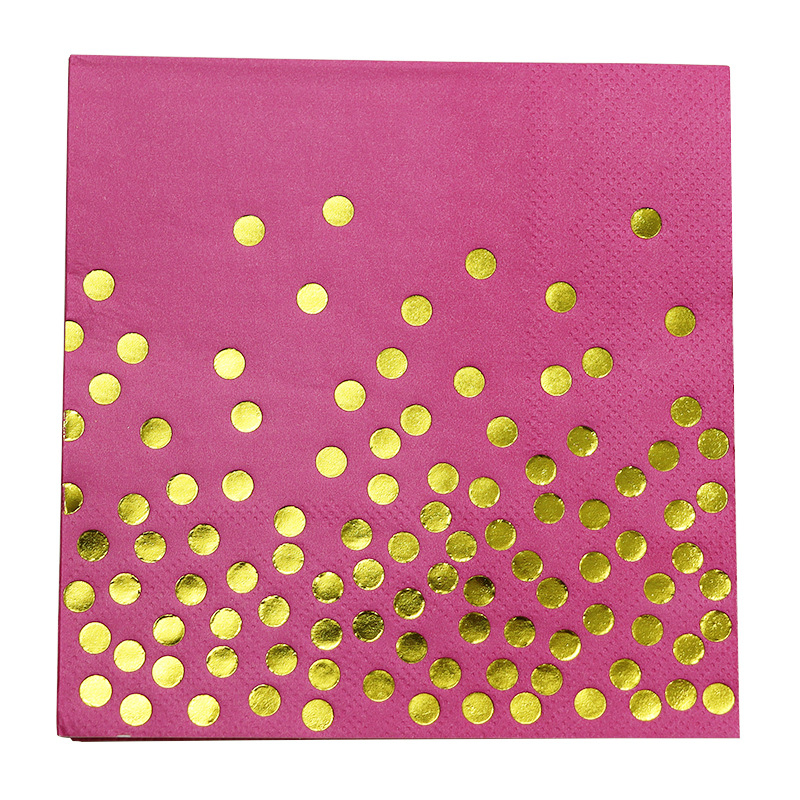 Printed Design Disposable Napkins Add Dining Atmosphere, Customizable Patterns Available