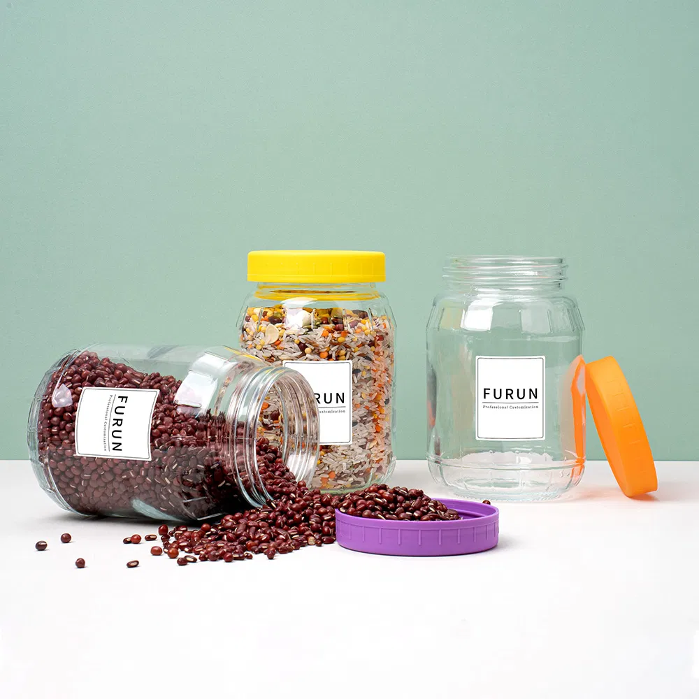 Стеклянная банка для сыпучих продуктов, 1000 мл