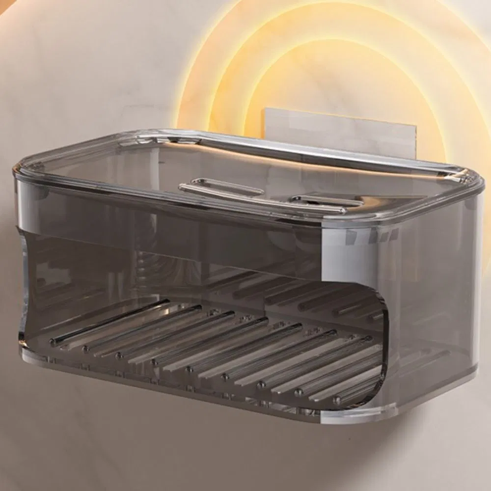 Мыльница настенная с двойным слоем и сильным присосом