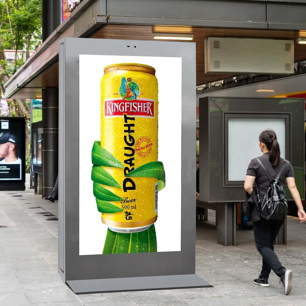 43 55 Inch Waterproof Outdoor LCD Interactive Display Player Advertising Kiosk Touch Screen Digital Signage Totem