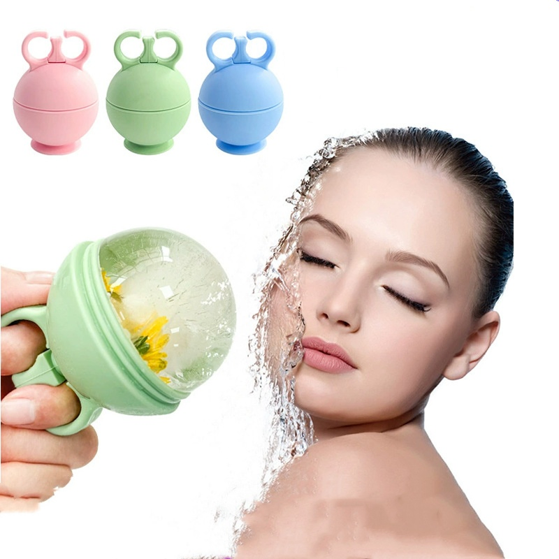 Round Shape Skin Care Beauty Freeze Cooling Facial Ice Roller Face Massager