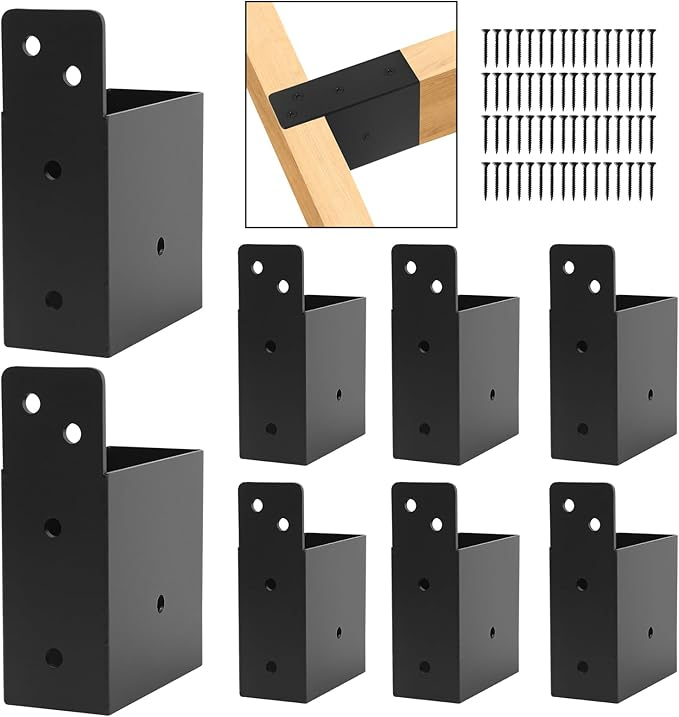 2" X 4" (Actual 1.6" X 3.6") Pergola Brackets for Pergolas, Gazebos, Log Cabins