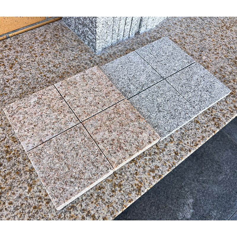 Grey/Yello/Pink G603/G681/G636/G682 Granite Garden Flamed/Split Cobble Stone/Square Shape/Paving Stones for Landscaping/Parking/Driveway/Walkway