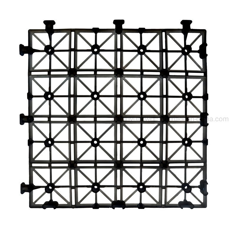 Плитка для террасы WPC с пластиковой основой, 30x30 см