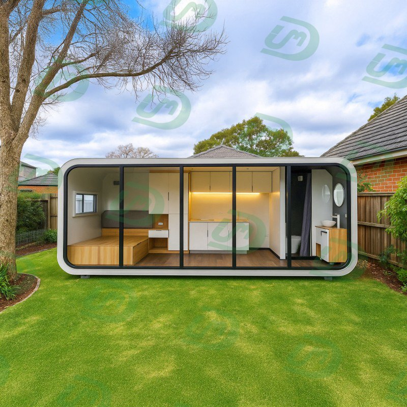 Customized Prefab 5.8 M in Length Sandwich Panels Container Prefab House