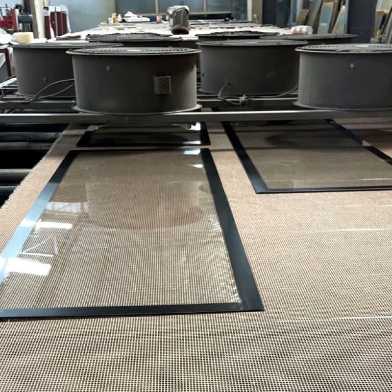 China Silk Screen Ceramic Frit Digital Printed Toughened Glass with Black Frame for Shower Door/Decoration Door Glass