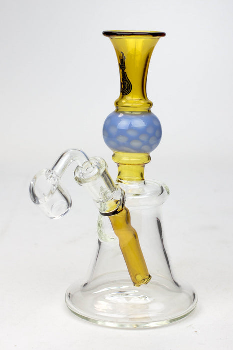 7" Genie Hand Bell Fixed Stem DAB Rig Pipe Grinder Hookah Rolling