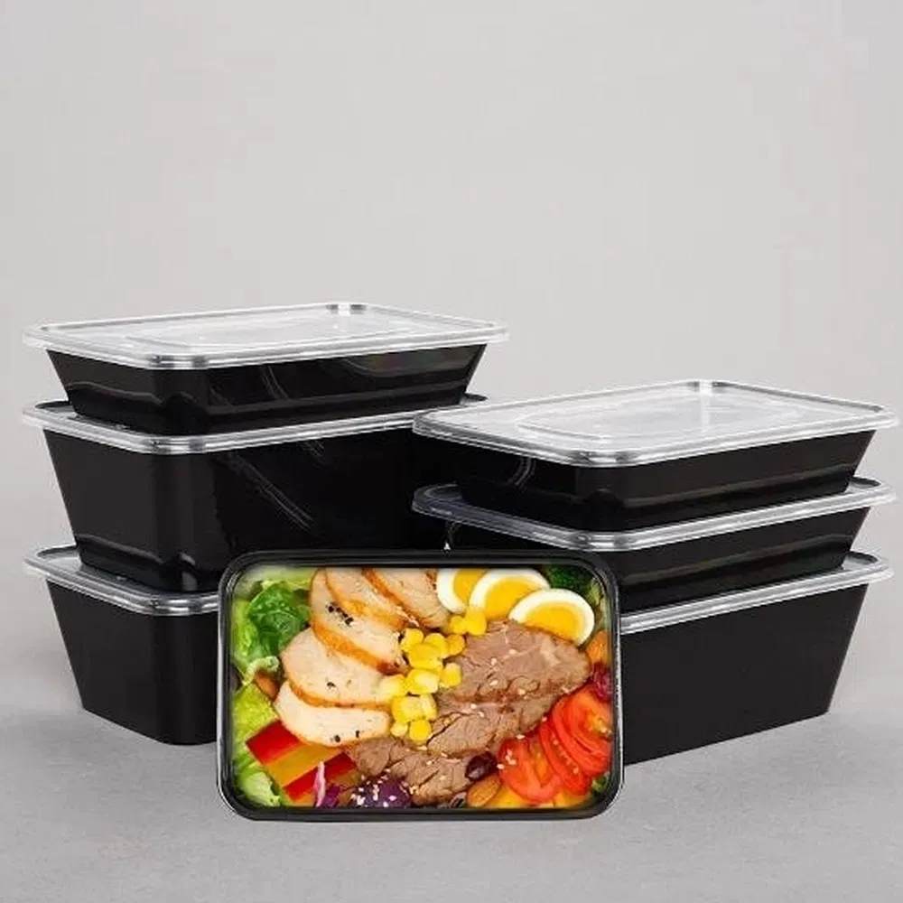 Экологичный ланч-бокс 650 мл, одноразовый, разноцветный