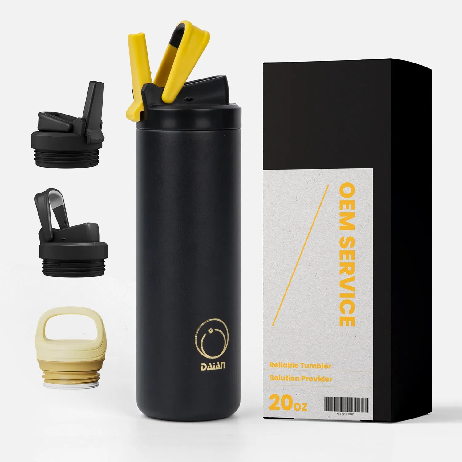 Термокружка вакуумная с крышкой-соломинкой, 32oz