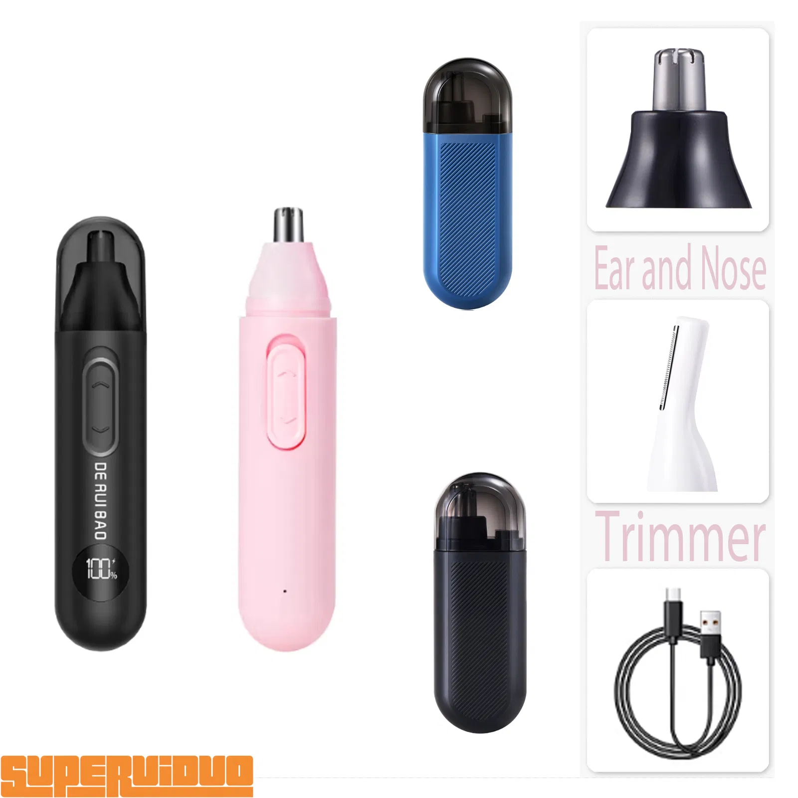 Women's Gentle Face and Brow Nose Hair Trimmer