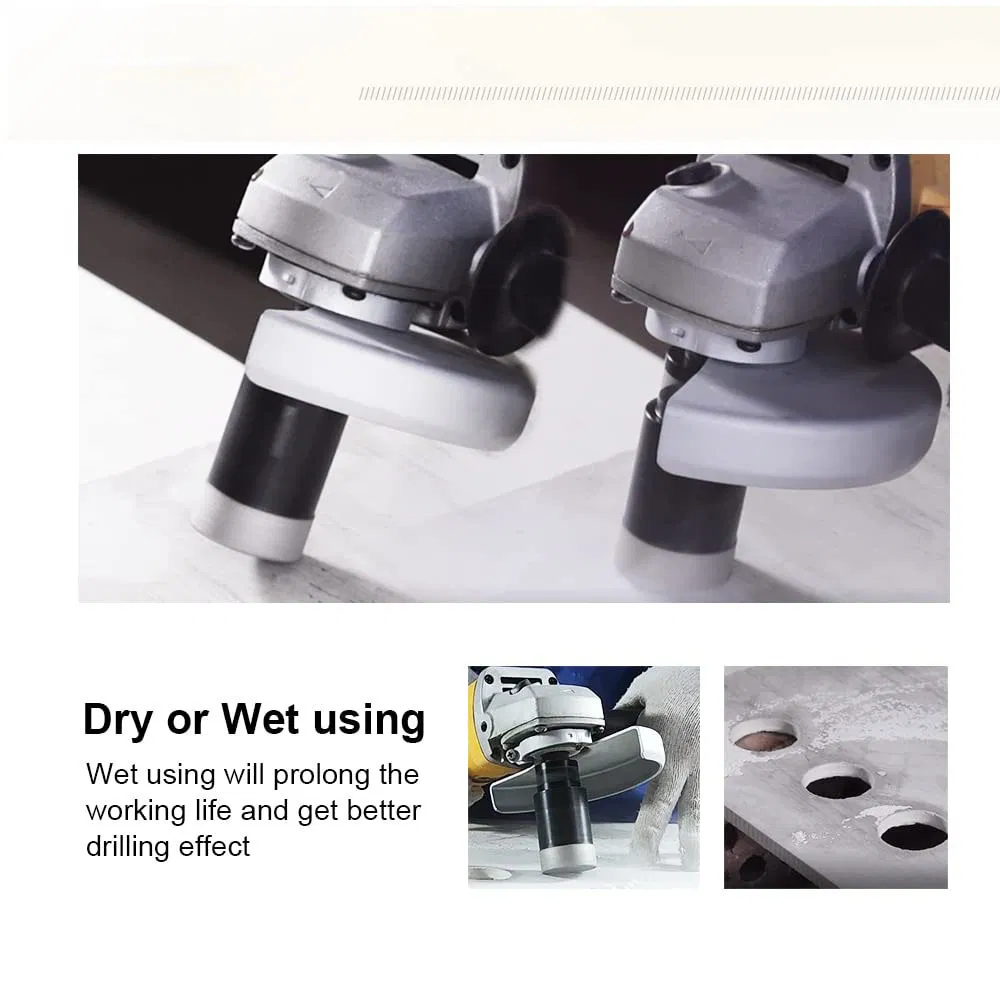 4PCS Diamond Core Drill Bits 2PCS for Porcelain Ceramic Tile Marble Brick Vacuum Brazed Hole Saw
