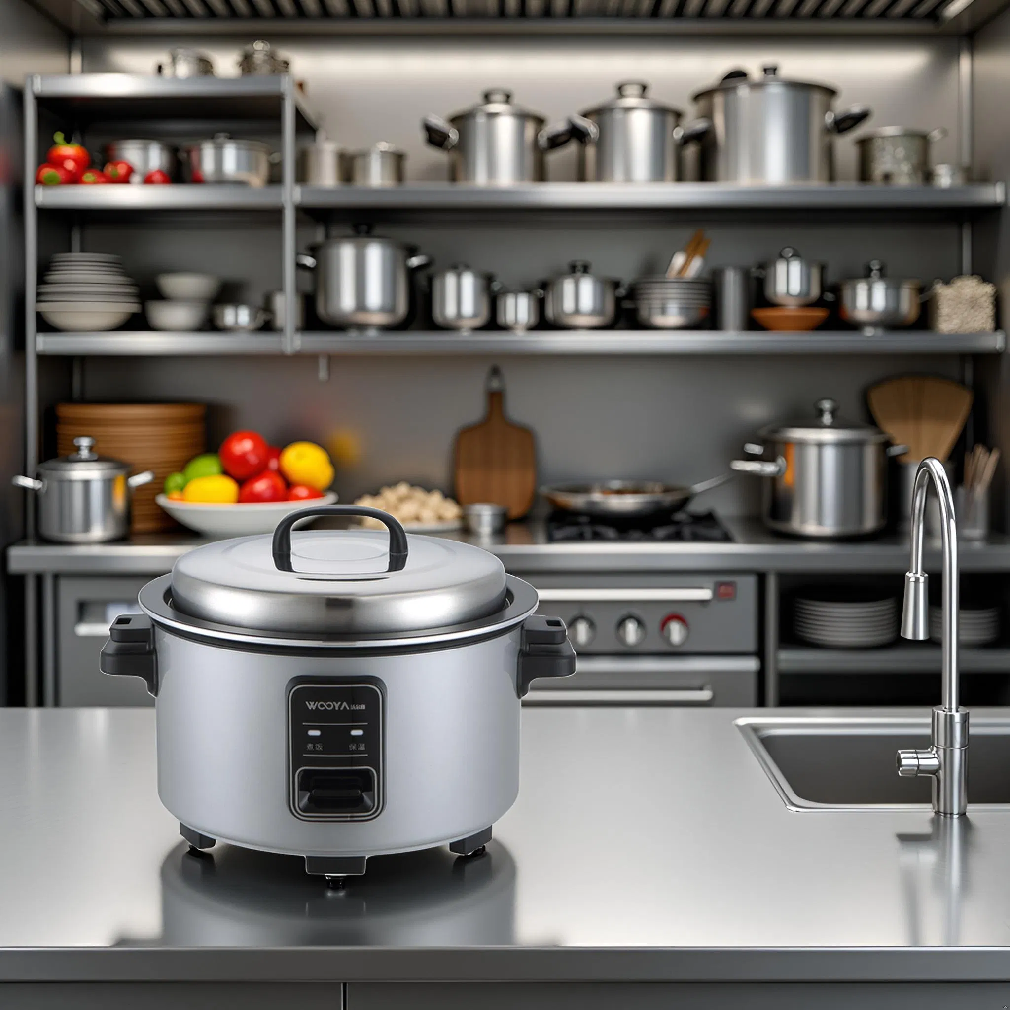 Premium 5LTR Commercial Electric Rice Cooker with Double Wall Design