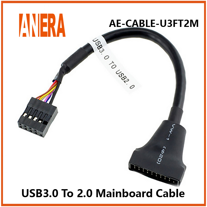High Speed Mainboard Motherboard USB 3.0 20 Pin Female to USB 2.0 9 Pin Male Housing Cable Extension Adapter Cable