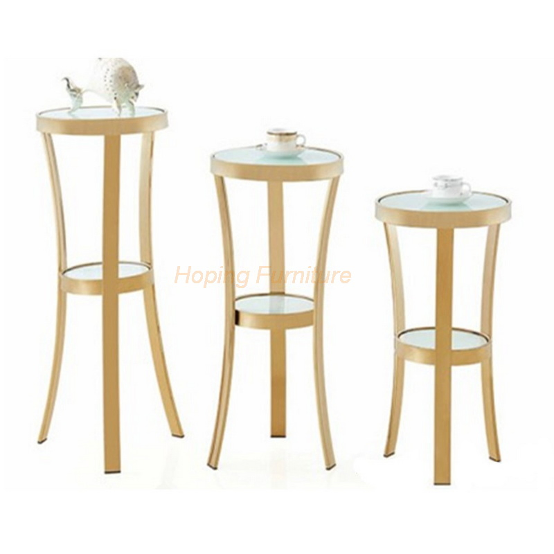 Wedding Flower Stand Arrangement Table Centerpiece Metal Gold Plating Geometric Road Lead for Party