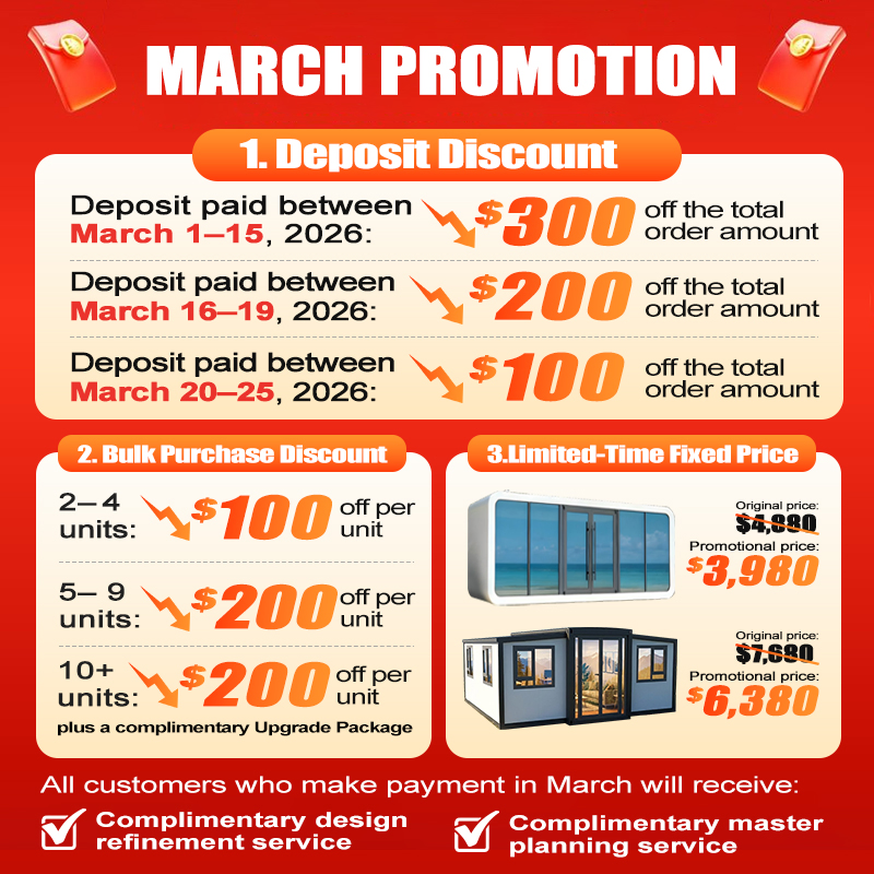 Affordable Cheap Double-Storey Cabin Dormitory Prefabricated/Prefab Capsule House