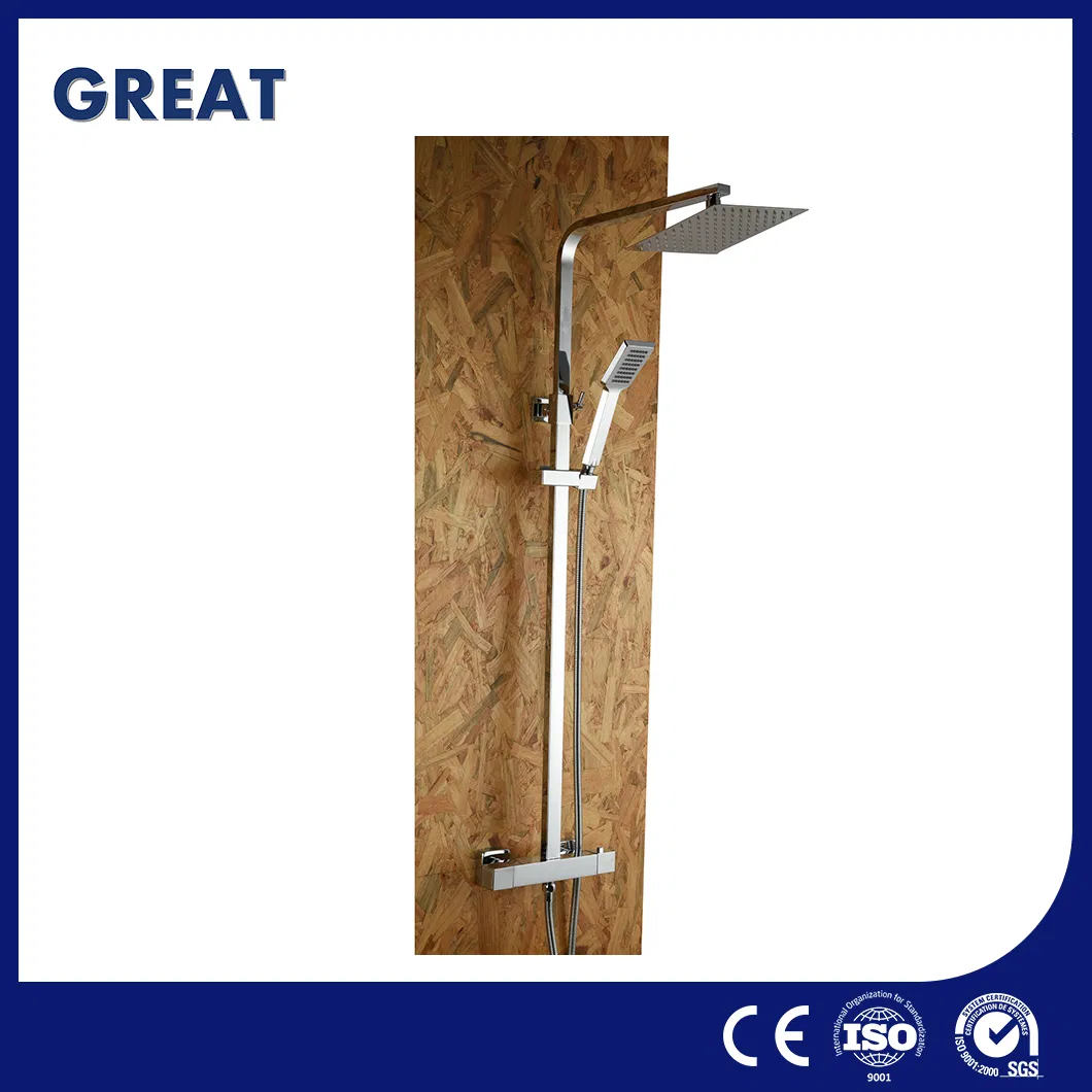 Great Deck Mount Shower Faucet Wholesale Black Shower Column for Bathroom China Gl78002sk Thermostatic Shower Kit Set Triple Handle Shower Column Set Suppliers