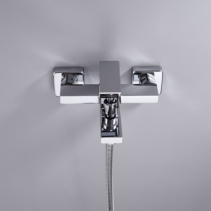 Bathroom Appliances Simple Shower Head Square Bathtub Faucet for Different Shower Heights