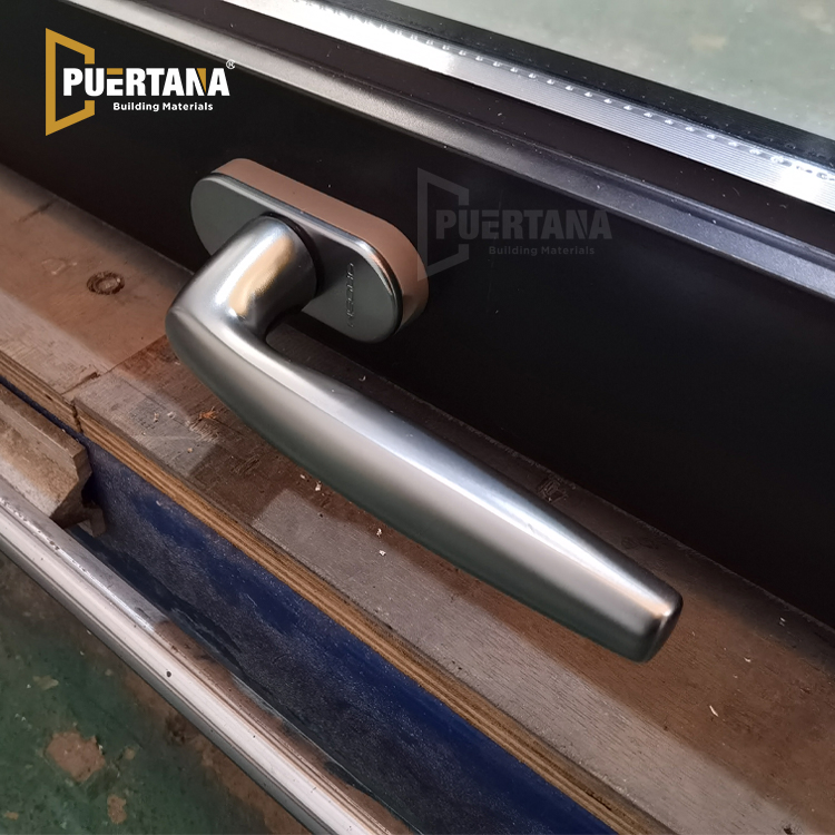 Thermal Break Aluminium Gas Strut Pass Through Windows Top Hung Aluminum Push out Flip up Awning Window for Kitchen Bar