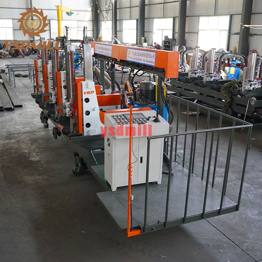 Ленточная пила по дереву гидравлическая для бревен