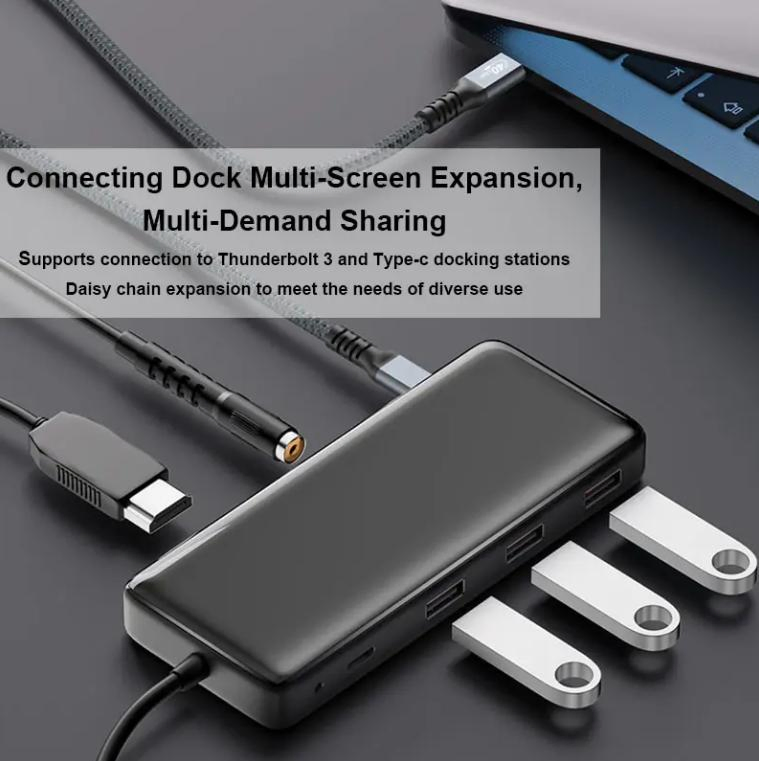 USB 4 Cable for Thunderbolt 4 Cable 100W 40gbps 8K 60Hz