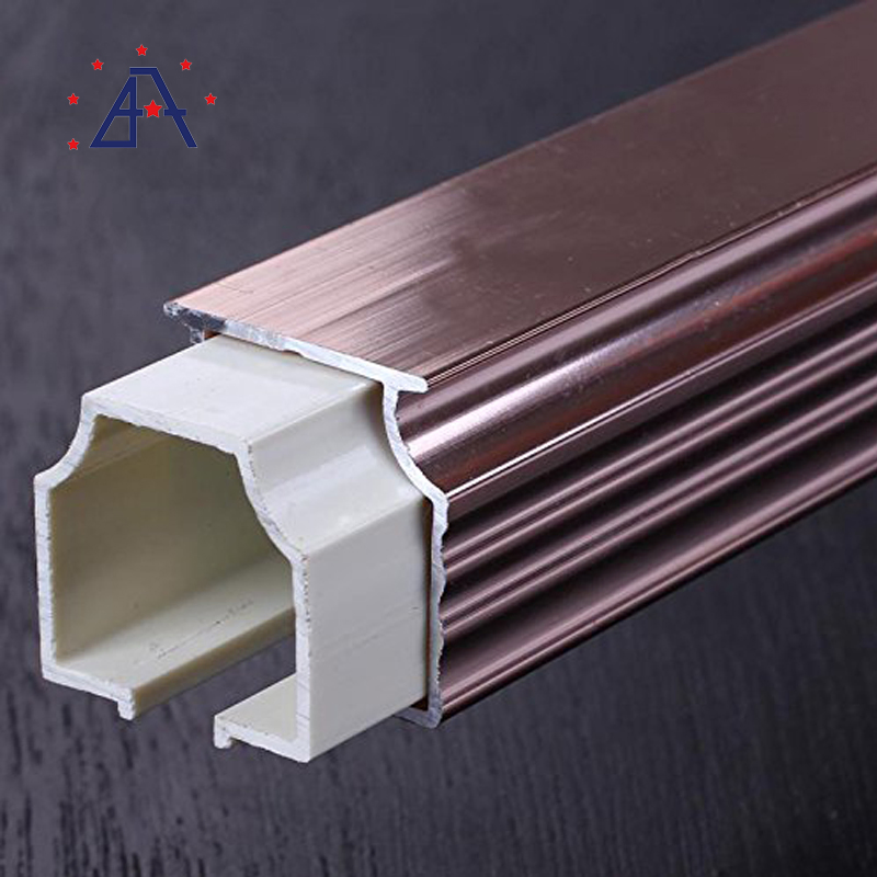 Brushed Oval Shower Curtain Aluminum Rod From Guangdong Factory