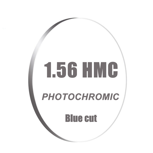 Wholesale Cr39 1.56 UV420 Photochromic Grey Blue Cut Optical Lens