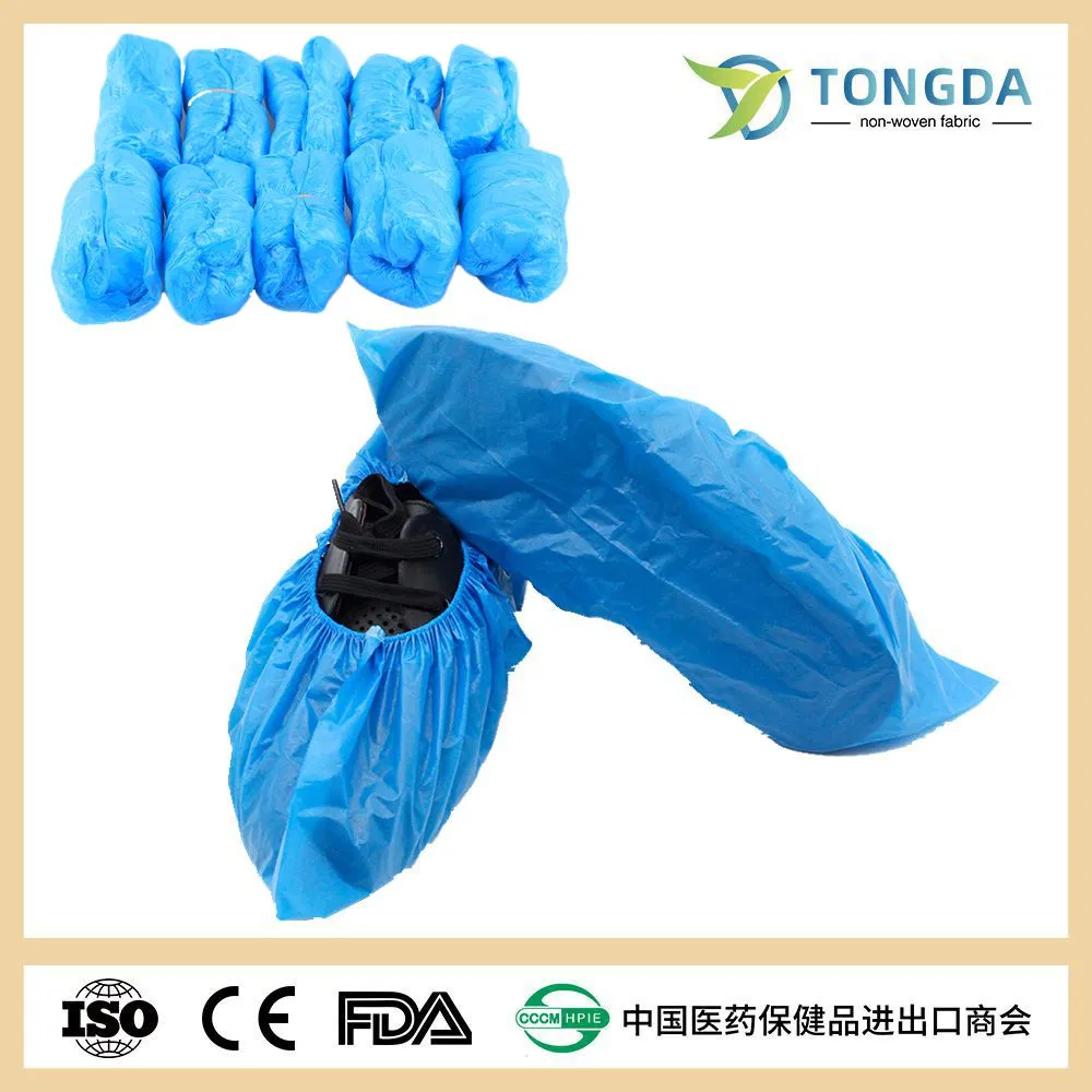 Anti-Skid Waterproof Foot Cover Disposable PP CPE Medical Shoe Cover