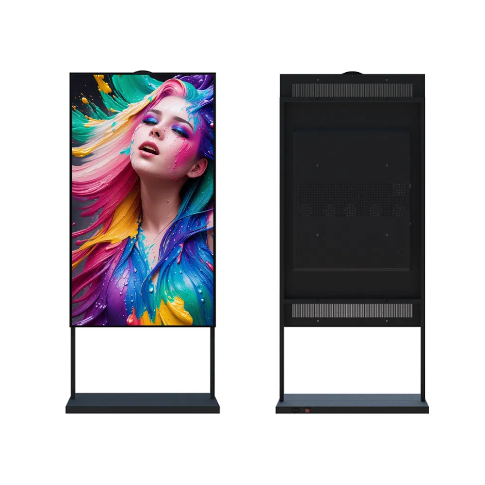 Yrc 49 Inch Indoor Window Advertising Display LCD High Brightness Double Sided Screen Ceiling Hanging LCD Screen Video Wall Digital Menu Kiosk